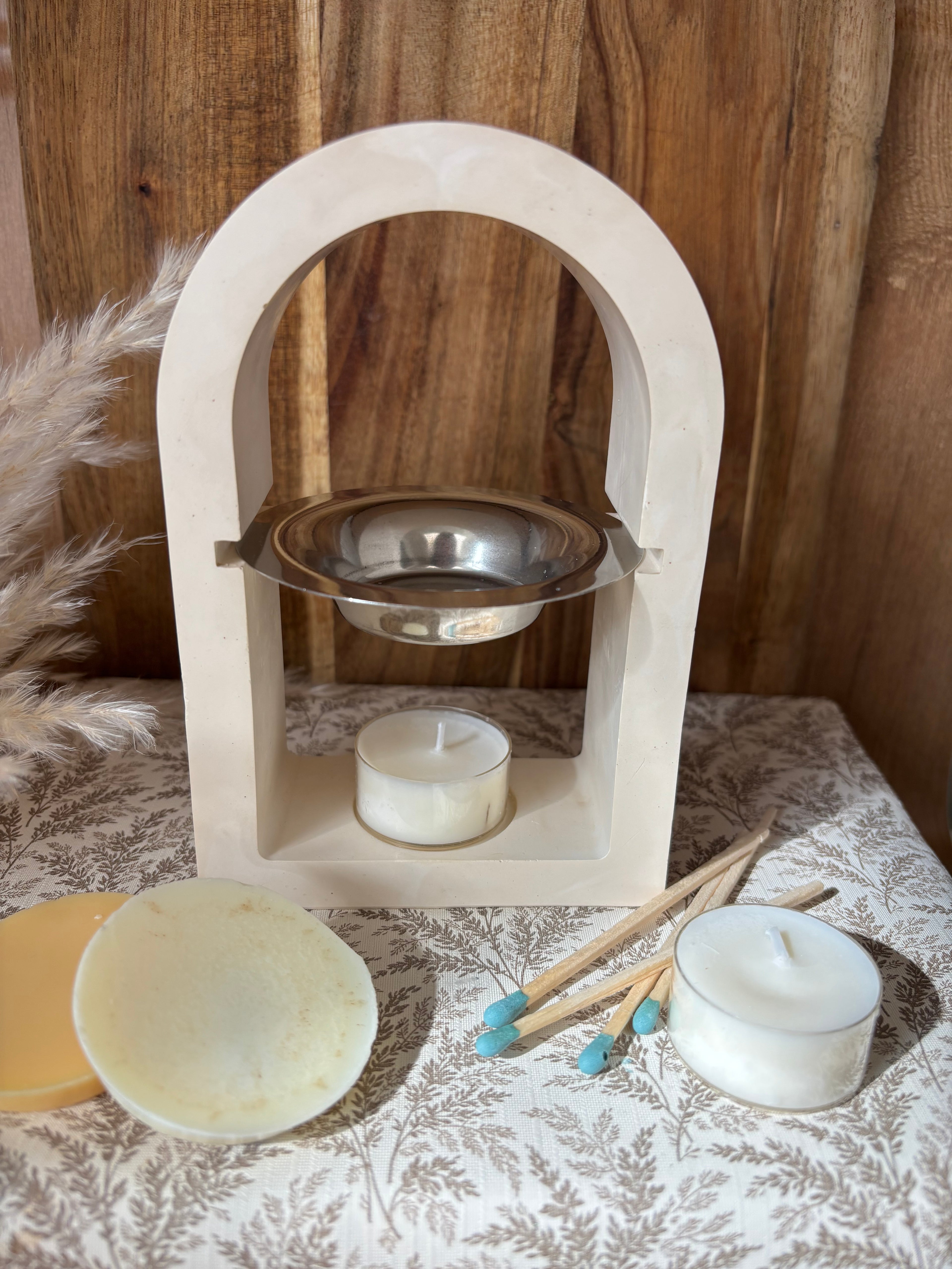 Cement Arch wax melt burner