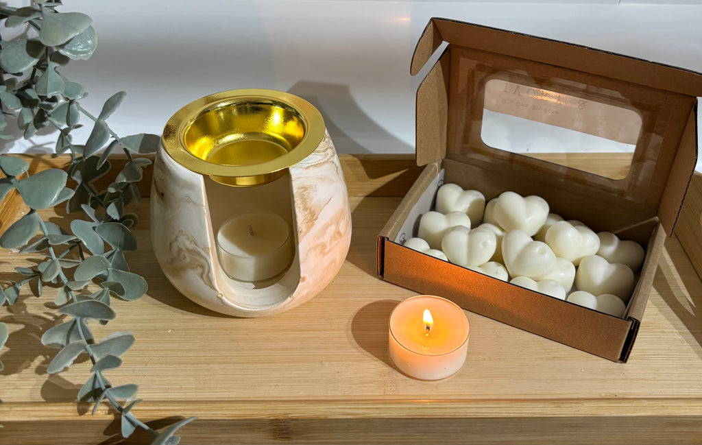 Cement wax melt burner pot