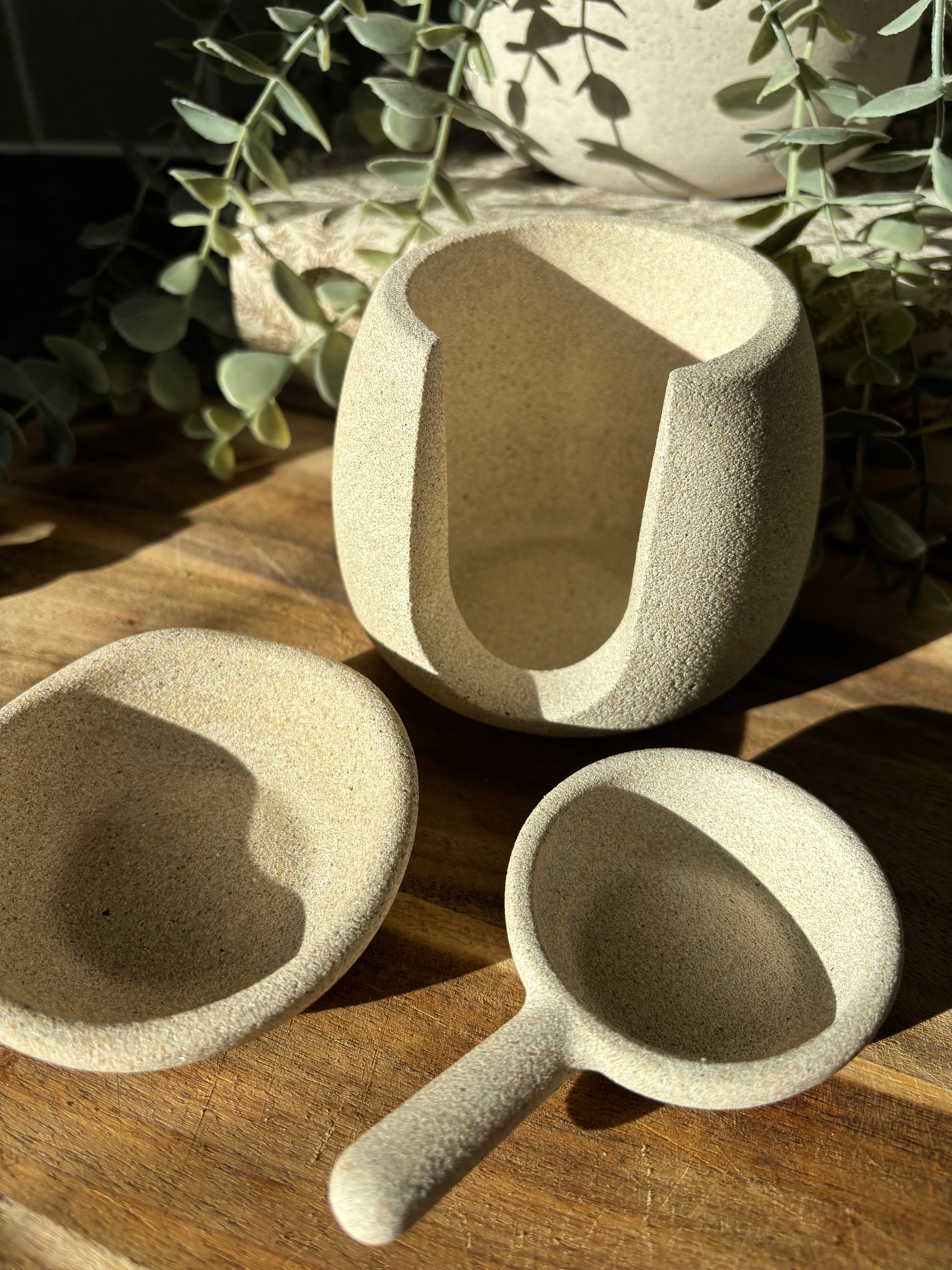 Stone wax melt burner
